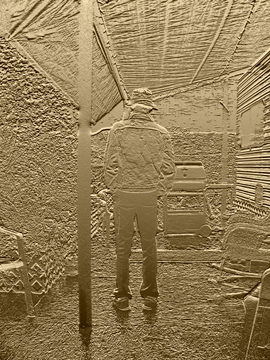 Reflection in Gold - photography and graphics art image